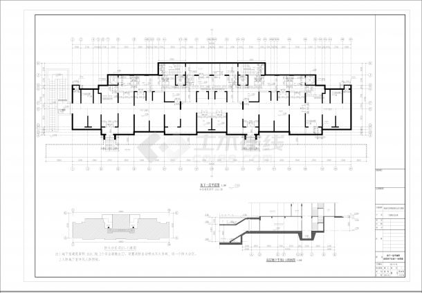 大学24层酒店式教师公寓建筑设计施工图-图一