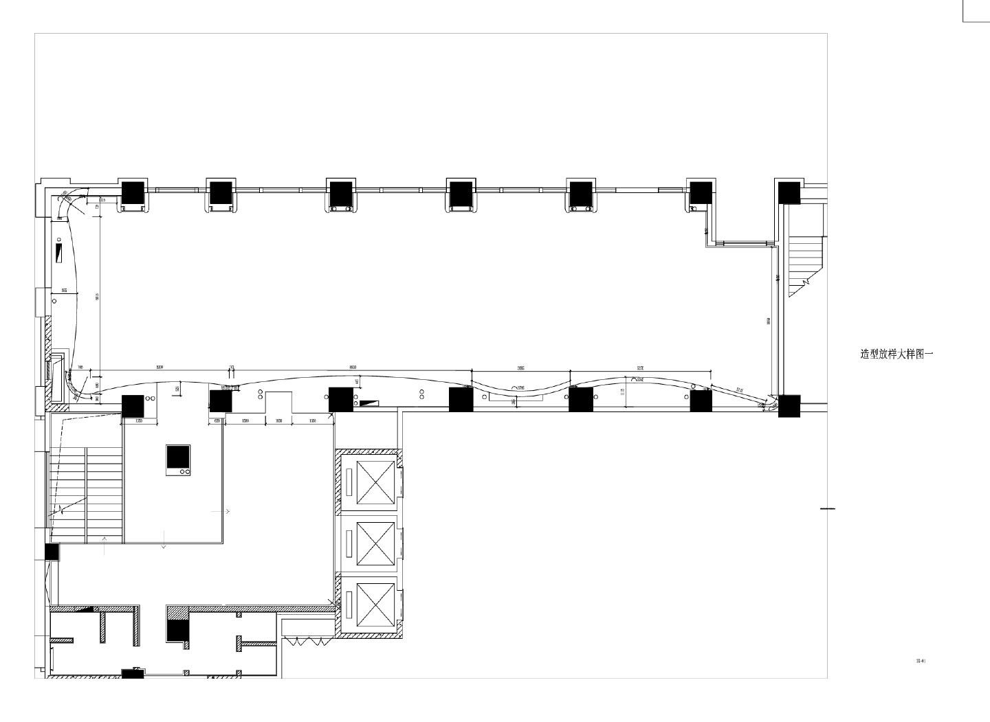 天津项目处售楼处造型放样图