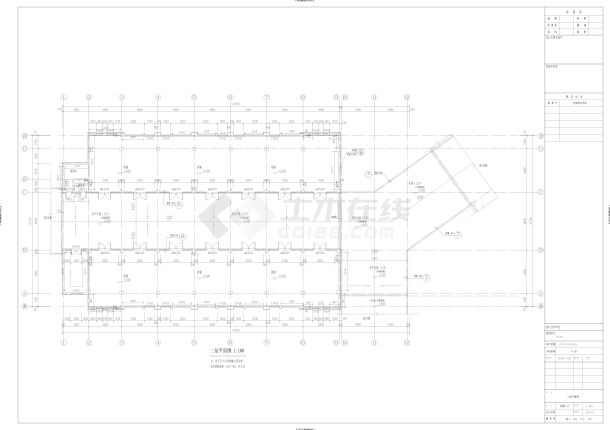 国.际商贸城2层商铺群建筑设计施工图-图一