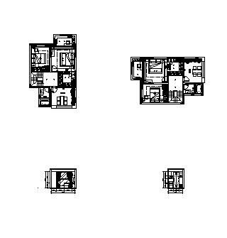现代简约住宅CAD立面图-图一