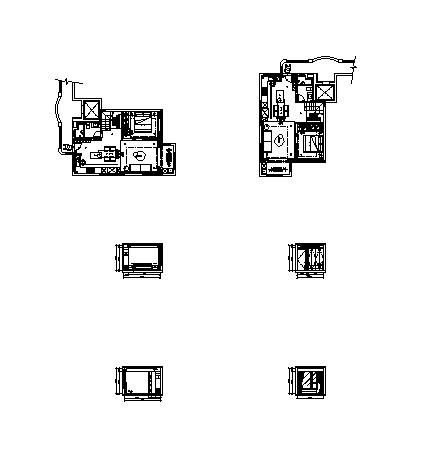 现代简约住宅CAD立面图-图二