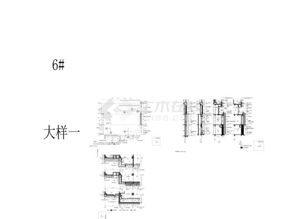 某商业一期地块综合体建筑大样图-图一