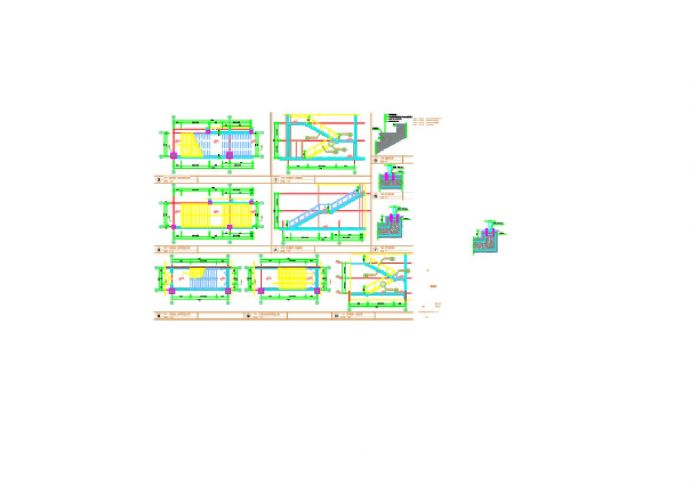 某城市大型产业园楼梯结构设计图_图1