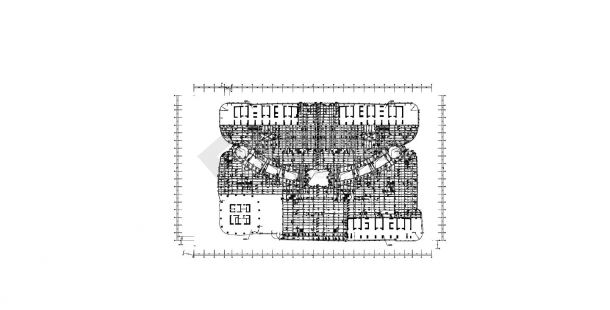 某城市世贸中心三层建筑平面图-图一