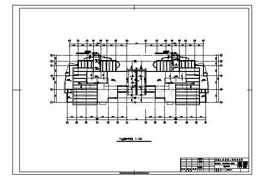 机械部设计二院平面建筑图-图二
