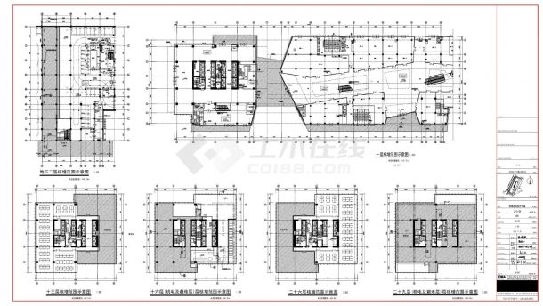 太子广场 JS-0-08核增建筑面积专篇CAD图-图一