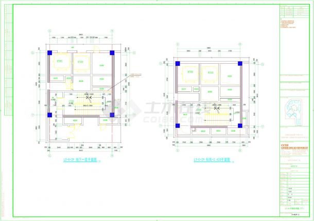 水湾壹玖柒玖广场裙房地下室-LT-0-29楼梯详图CAD图-图二