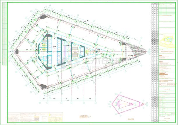 华侨城大厦-建施42层平面CAD图-图一