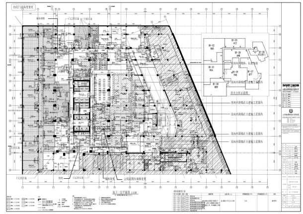 华润大厦-建施地下一层平面CAD图-图一