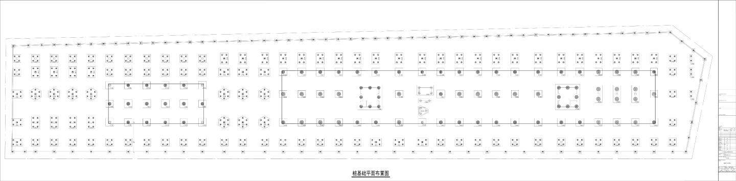 广州凯得雪松智汇中心桩基础平面布置图