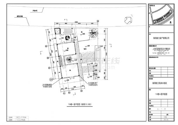 珠海格力海岸S3地块-建施平立剖面CAD图-图一