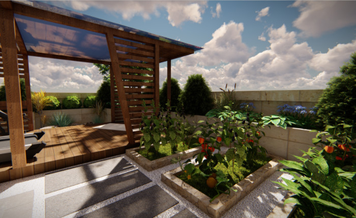 屋顶花园设计-可可景观