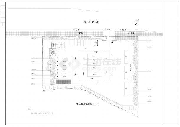 白锦公交始末站建设工程--绿化设计-图二