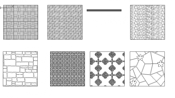 8种CAD中式新中式自定义图案填充样式花街铺地回形纹  _图1