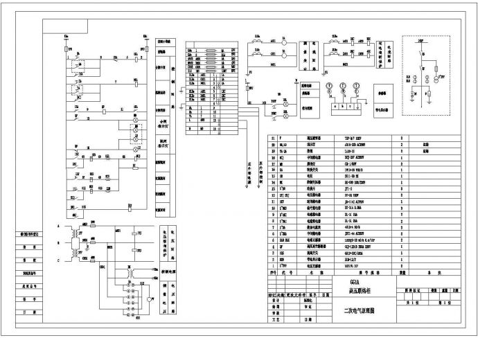 GG1A配电柜原理接线图_图1