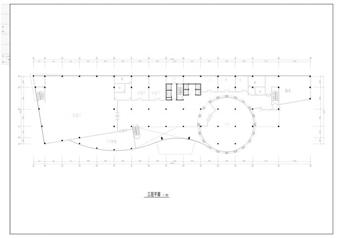 CAD酒店设计图纸酒店平立面方案设计_图1