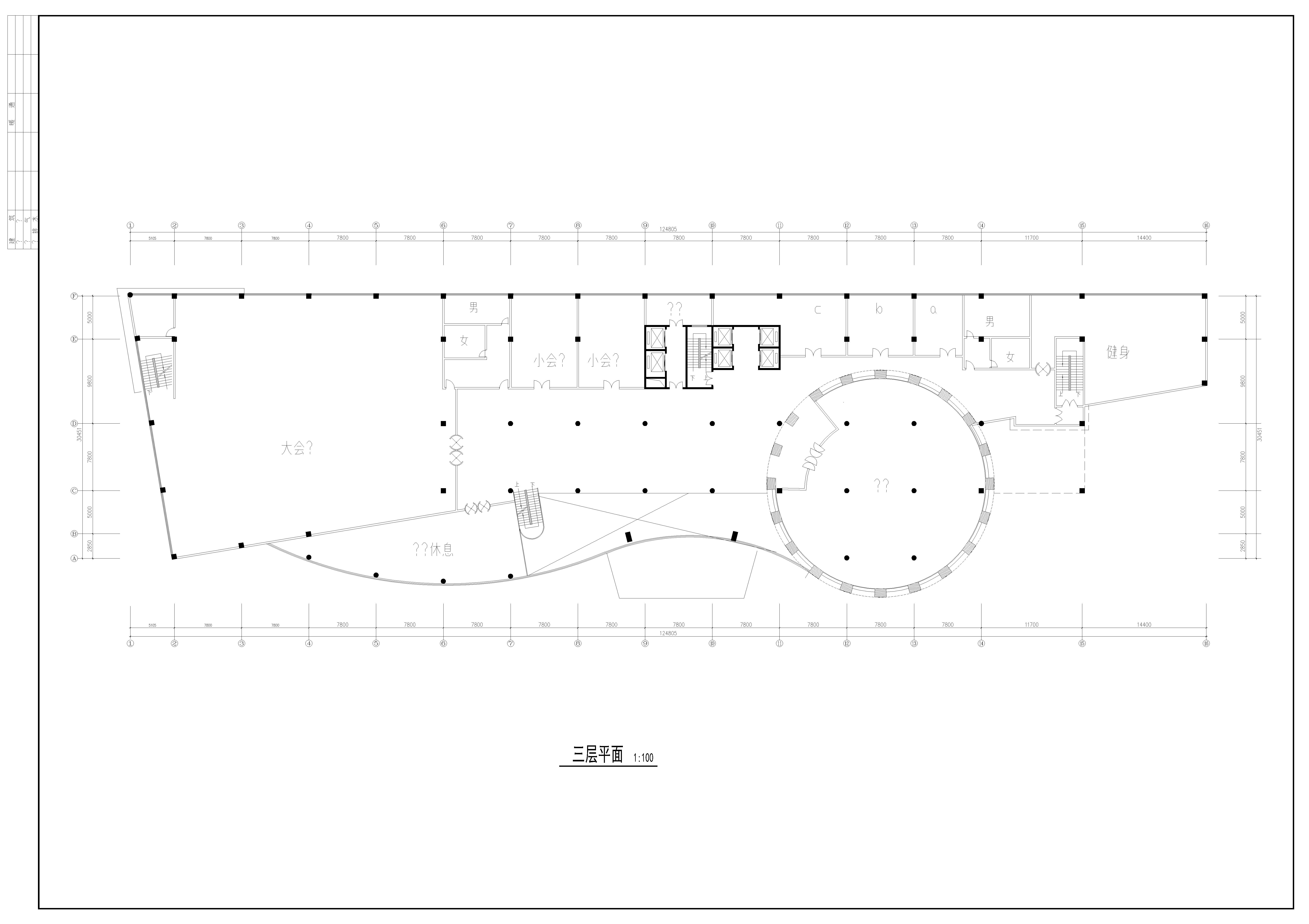 CAD酒店设计图纸酒店平立面方案设计
