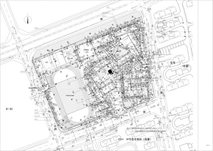 城南九年一贯制学校新建工程-给排水图纸_图1