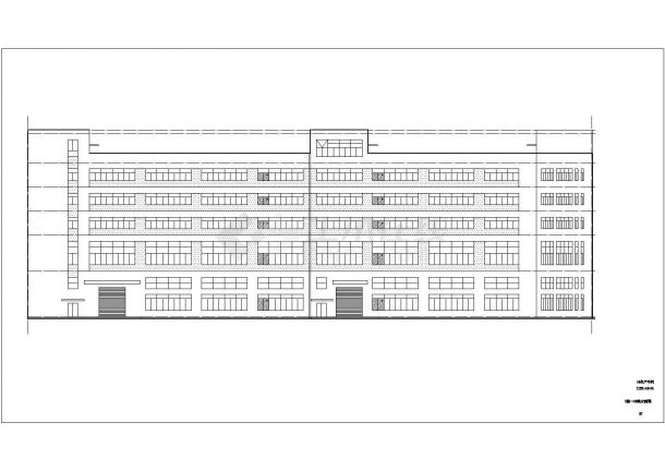 标准厂房 生产车间施工图单体平面 建筑-图二