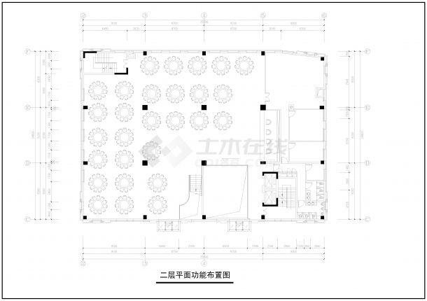 广州某酒店建筑平面图CAD-图一