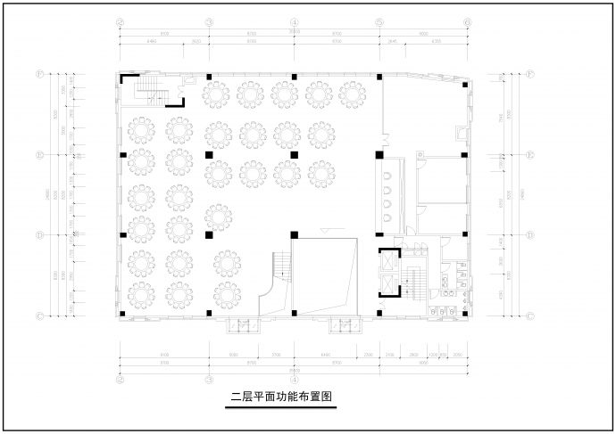 广州某酒店建筑平面图CAD_图1