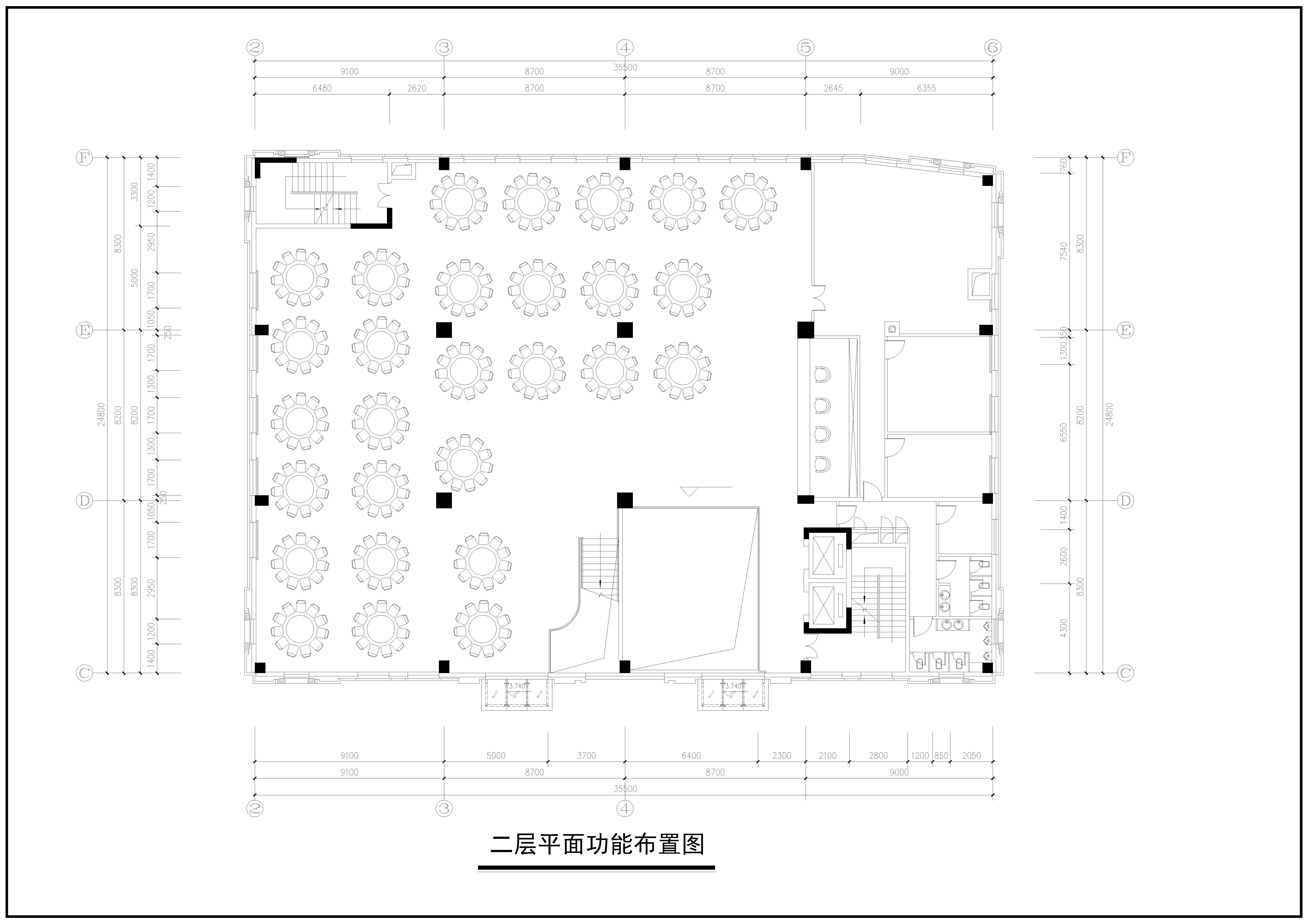 广州某酒店建筑平面图CAD