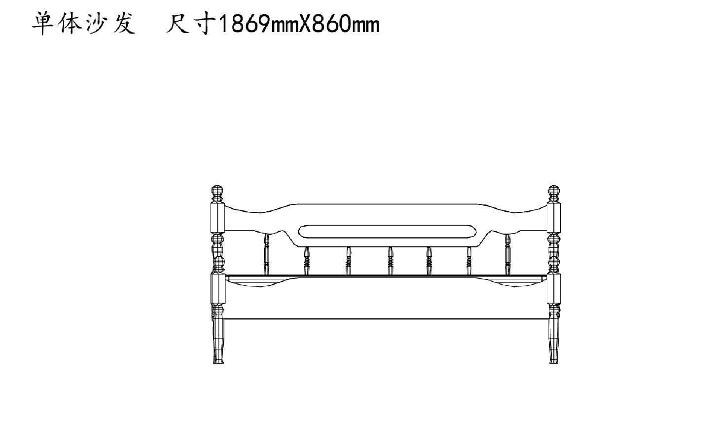 沙发类（整理图库）＆（立面）单体沙发立面图25个(四）CAD图