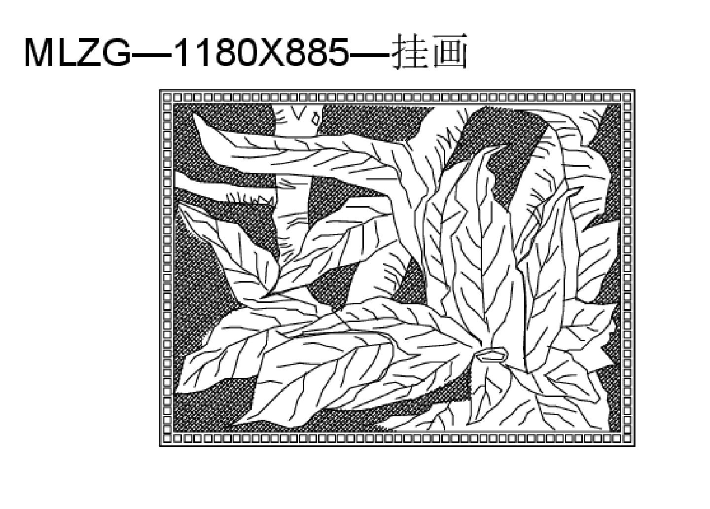 陈设类（整理图库）＆（立面）花朵植物内容挂画64个CAD图