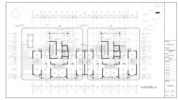 容辰庄园（东区）29层3高层住宅建筑设计施工图-图一
