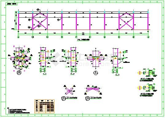 18米跨单排门式钢架结构施工图，有吊车-图二