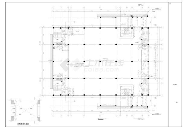 54X40米6层食堂建筑工程--建筑设计-图二