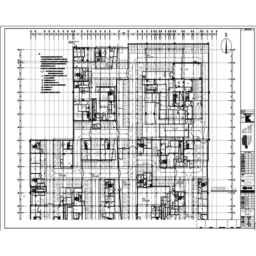 DQ- 010-A3-04 地块地下车库接地平面图 ( 一 ).pdf-图一