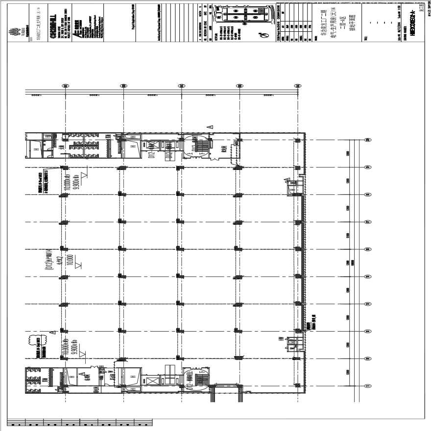 HWE2CD12EG2-A-电气-生产用房(大)14二层-A区接地平面图.pdf-图一