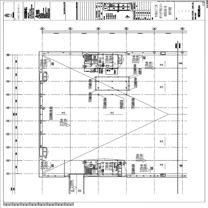 HWE2CD15EL4-A-电气-生产用房(大)13屋面机房层-A区照明平面图.pdf-图一