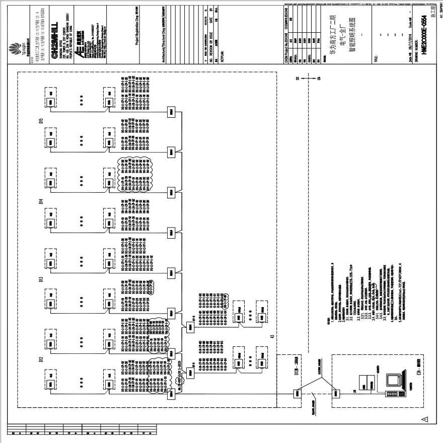 HWE2C000E-0554电气-全厂智能照明系统图.pdf-图一