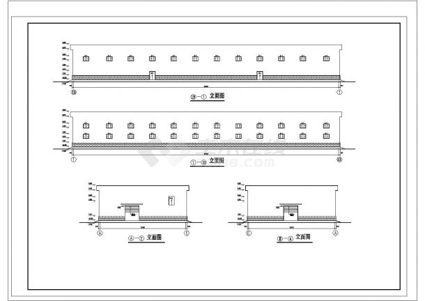 长69米 宽24米 2层3496.15平米门式刚架钢结构公司仓库建筑设计施工图纸-图一
