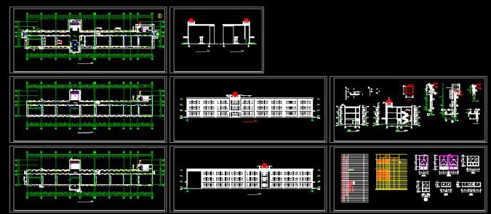 某农村小学教学楼CAD设计施工平面图_图1