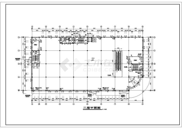 某地区购物广场建筑施工设计方案图-图二