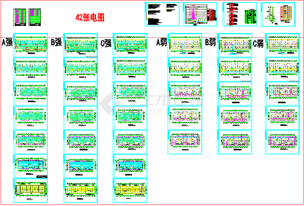 很有代表性的某高层住宅楼工程电气设计全套施工图（标注详细）-图一