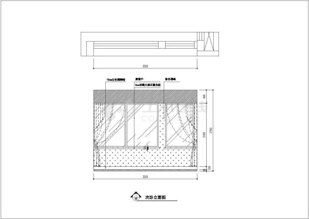 现代奢华145平三房两厅公寓房室内装修设计图纸-图一