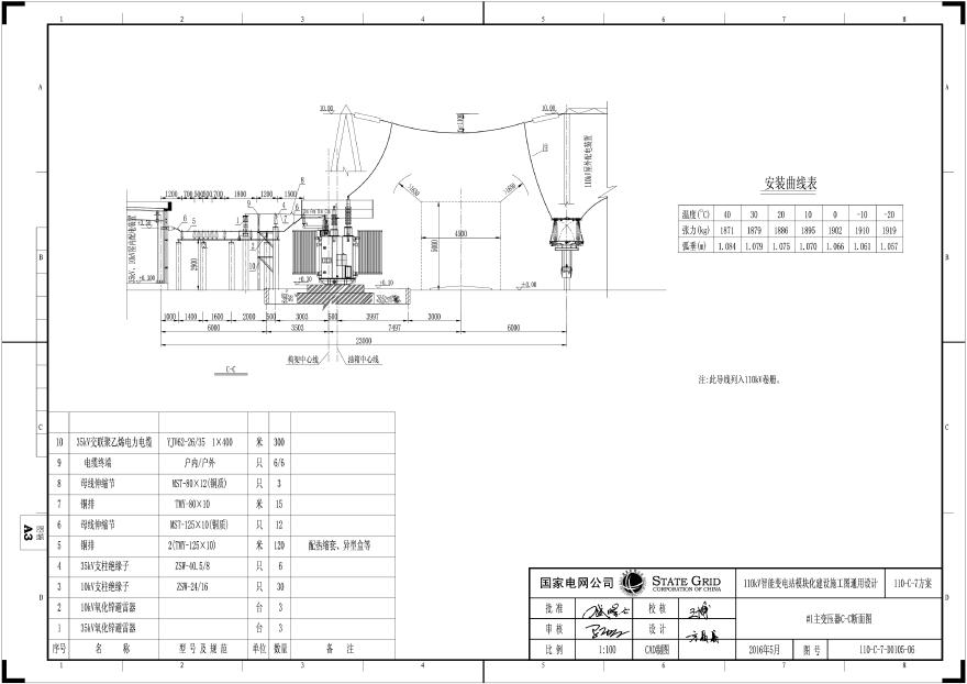 110-C-7-D0105-06 1号主变压器C-C断面图.pdf-图一