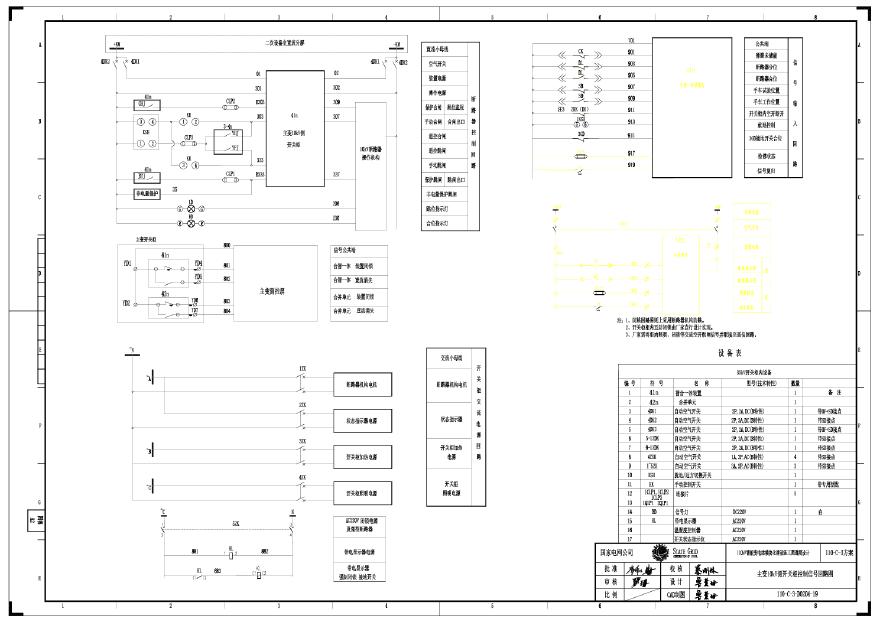 110-C-3-D0204压器10kV侧开关柜控制信号回路图.pdf-图一