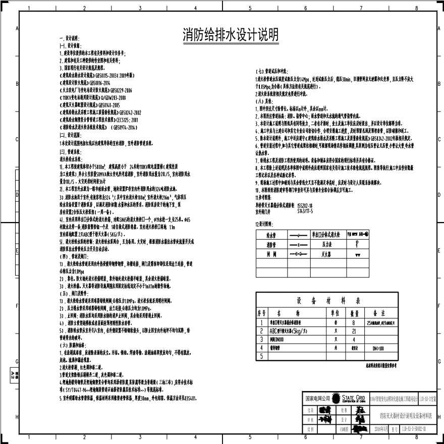 110-A3-3-S0102-01 消防灭火器材设计说明及设备材料表.pdf-图一
