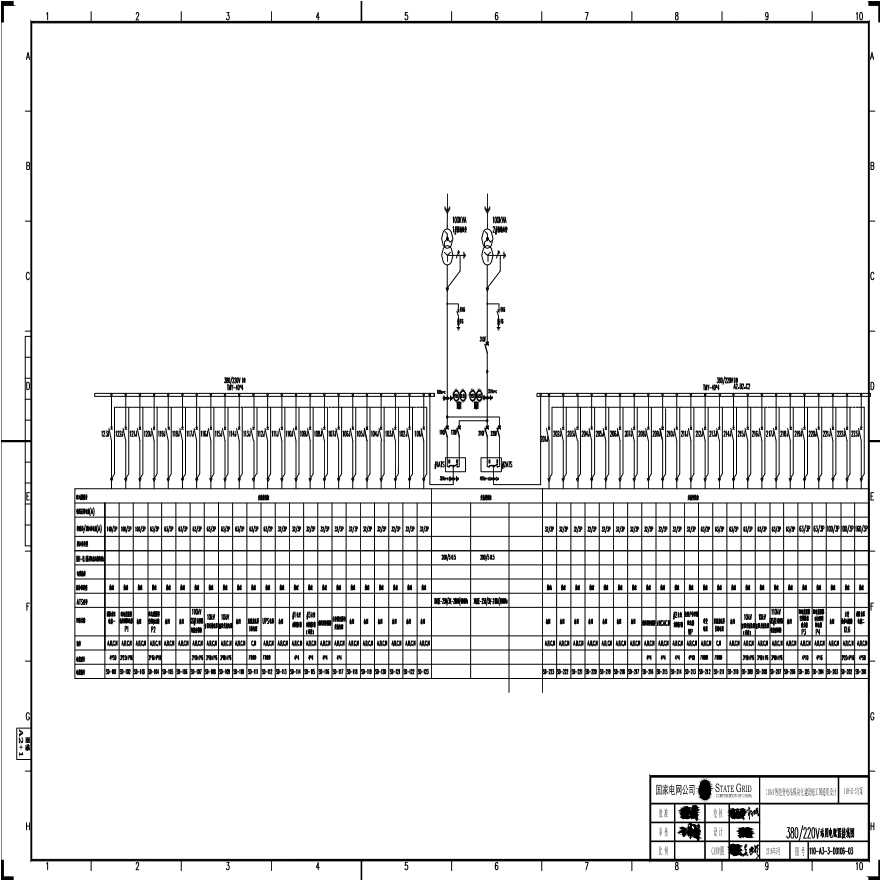 110-A3-3-D0106-03 380／220V站用电配置接线图.pdf-图一