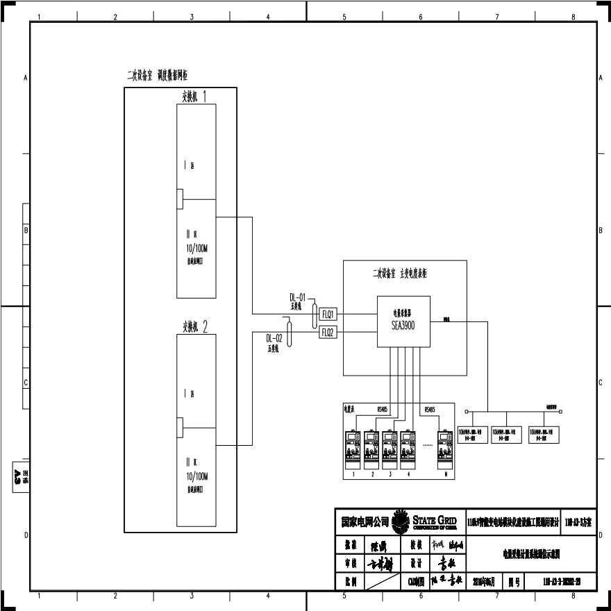 110-A3-3-D0202-29 电量采集计量系统通信示意图.pdf-图一