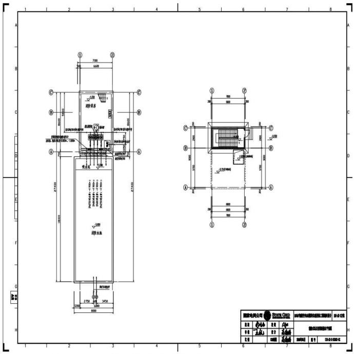 110-A2-2-S0102-12 消防水池及泵房给排水平面图.pdf_图1