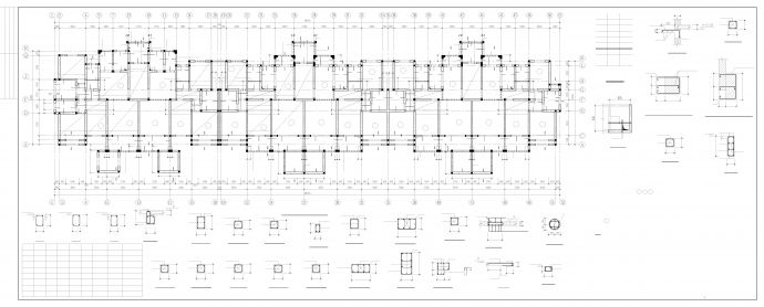 六层建筑 施工组织设计与施工图预算（结构图 建筑图 施工图预算 平面图 进度表）_图1