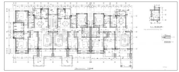 六层建筑 施工组织设计与施工图预算（结构图 建筑图 施工图预算 平面图 进度表）-图二