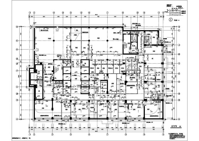 某大型医院门诊楼建筑结构工程项目平面立面电梯雨棚CAD施工图设计图纸_图1