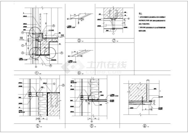 某大型医院门诊楼建筑结构工程项目平面立面电梯雨棚CAD施工图设计图纸-图二